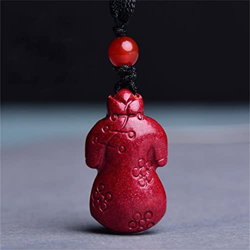 Halsketten Feng Shui Zimt Reichtum Halskette Authentische Jade -Anhänger Heilung Chakra Crystal Lucky Wealth Ward Off Evil Spirits Pullover Kette Inspirierende Geschenk für Frauen Männer, Mace von YIHANSS