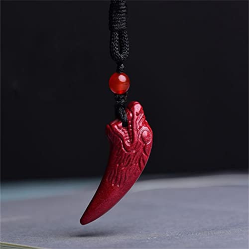 Halsketten Feng Shui Zimt Reichtum Halskette Authentische Jade -Anhänger Heilung Chakra Crystal Lucky Wealth Ward Off Evil Spirits Pullover Kette Inspirierende Geschenk für Frauen Männer, Mace von YIHANSS