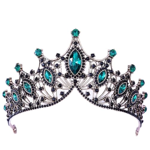 Klassische Kristalltiara für Frauen Brautkronhaarzubehör mehrfarbig von YIHANSS