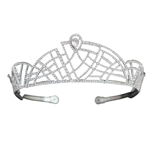 Ladies Crown Tiara für Frauen Kostüm Party Haarzubehör Brautkrone für Prinzessin Geburtstag Krone Kristall （CRO860） von YIHANSS