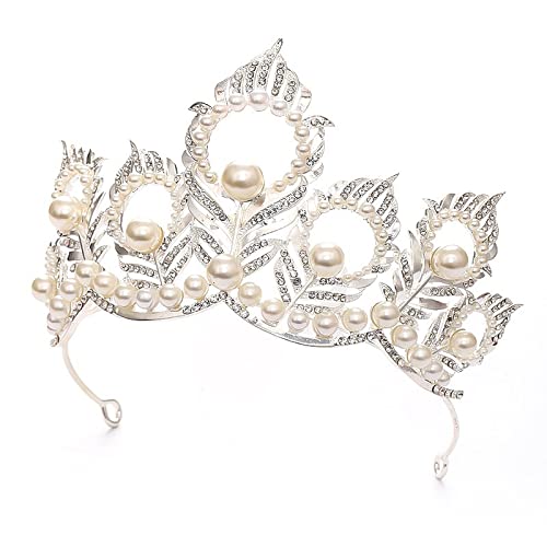 Ladies Crown Tiara für Frauen Kristall Kopfschmuck Kostüm Party Haarzubehör Brautkrone für Prinzessin Geburtstag Krone Kristall （CRO914） von YIHANSS