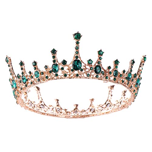 Ladies Crown Tiara für Frauen Kristall Kopfschmuck Kostüm Party Haarzubehör Brautkrone für Prinzessin Geburtstag Krone Kristall （CRO919） von YIHANSS