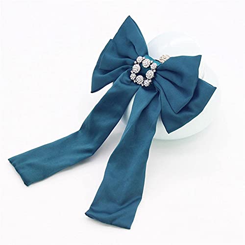 Mode Crystal Ribbon Brosche Frauen Fliege Binde bunte Lolita Pendellie Biege Kleidung Corsage Brosche (5) von YIHANSS
