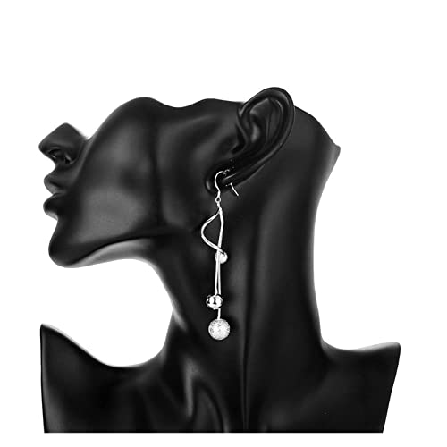 Modeschmuck 925 Sterling Silber Damen Ball Drop Ohrringe Hochzeitsfeier Mode Schmuck High-End Ohrringe Modeschmuck 925 Sterling Silber Damen Ball Drop Ohrringe Hochzeitsfeier Mode Schmuck High-End Ohrringe von YIHANSS