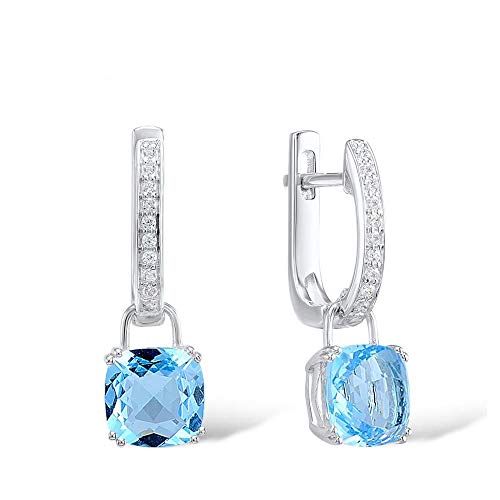 Ohrringe für Frauen Hangle Ohrringe Blau Kubikzirkonia Schmuck Schmuck von YIHANSS