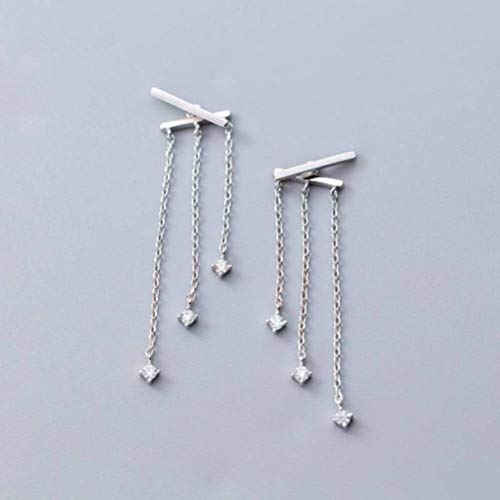 Ohrringe für Frauen Ohrringe für Frauen, S925 Silberohrringe weiblich Han Sen süße Diamantohrringe mit langem Temperamentarring von YIHANSS