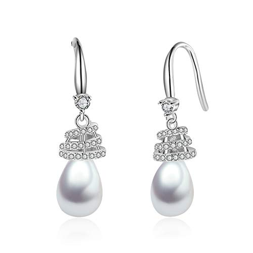 Pearl Drop Dangle Ohrringe 925 Sterling Silberschmuck Ohrringe für Frauen Langes Statement Ohrringe Geschenk für Mädchen Pearl Drop Dangle Ohrringe 925 Sterling Silberschmuck Ohrringe für Frauen Langes Statement Ohrringe Geschenk für Mädchen von YIHANSS