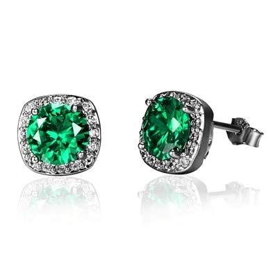 Ruby Citrine Emerald 3 Farben Ohrringe Frauen Ohrring 925 Sterling Silber Schmuckparty Jubiläum Hochzeits Geburtstag Geschenke von YIHANSS