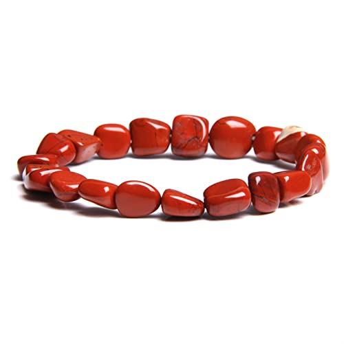 YIHANSS Armbänder für Frauen rosa Quarz mit Split -Kügelchen Armband für Frauen Heilung Reiki Unregelmäßige Kristall Naturstein Armband Liebes Schmuck Armband Schmuck (Größe: 19 cm, Farbe: Grau) von YIHANSS