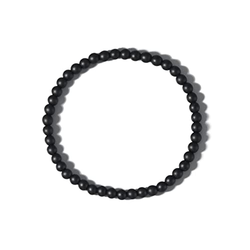 YIHANSS Armband für Frauen 4mm Mini Naturstein Perlen Energie elastisches Armband Männer Frauen Paare einfache Freizeit Sportreise Fashion Party Freundschaftsarmband Schmuck (Größe: 19 cm, Farbe: C) von YIHANSS