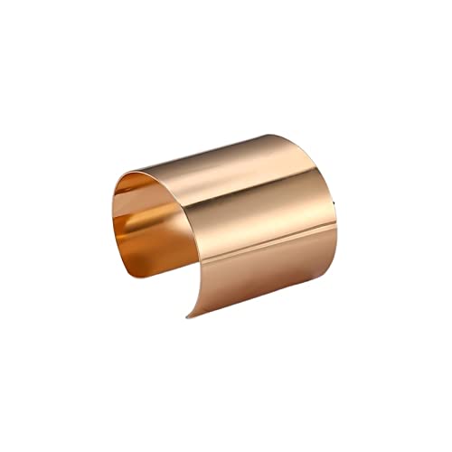 YIHANSS Armband für Frauen Boho Wide Line Manschette Offenes Armband Punk coole Psycho glänzende Ringarmband Damen verstellbare Handgelenke Accessoires Mädchen Schmuck Armband Schmuck (Farbe: Grau) von YIHANSS