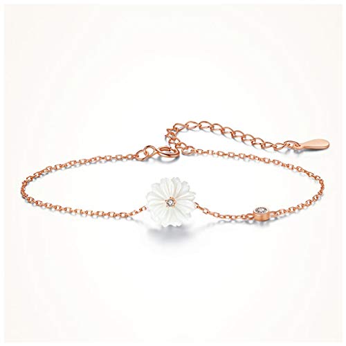 YIHANSS Armband für Frauen weißes Blütenarmband 925 Sterling Silber Armband Mode Schmuck eignet von YIHANSS