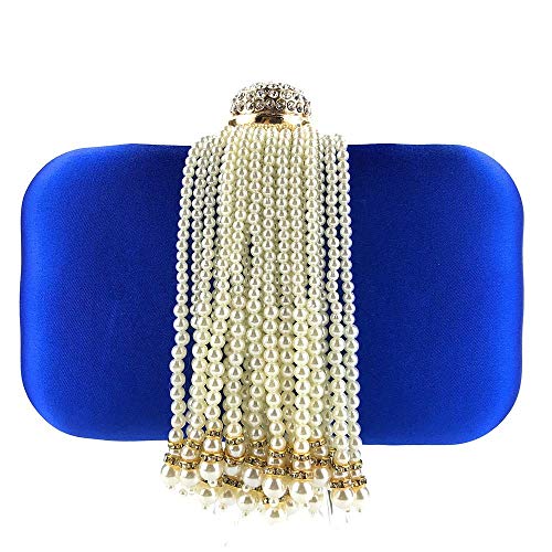 YIHANSS Damen Clutch Bag Frauen Abend Handtaschen Geldbeutel Perle mit einem abnehmbaren Kettenriemen für Hochzeitsfeier formelle Gelegenheit Handtaschen (Gold) von YIHANSS