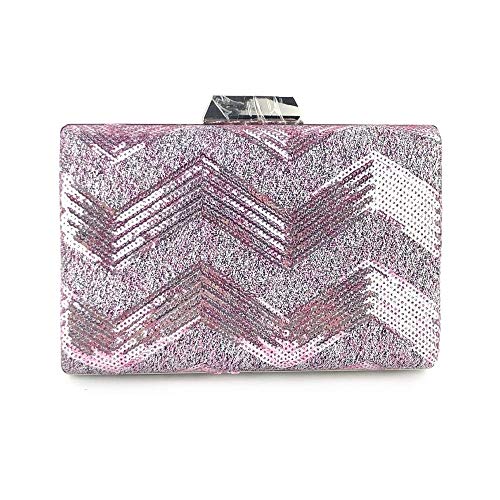 YIHANSS Damen Clutch Bag Frauen Glitzer Pailletten Abend Handtaschen Geldbörse mit einem abnehmbaren Kettenriemen für Hochzeitsfeier formelle Anlass Handtasche (grün) von YIHANSS