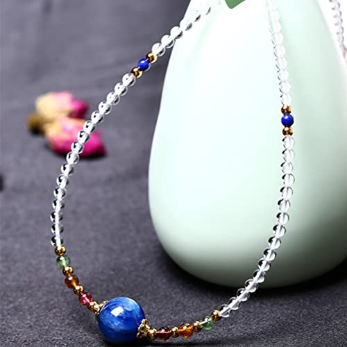 YIHANSS Halsketten Feng Shui Weißer Kristall Reichtum Halskette Amethyst Charme Heilung Chakra Kristall Amulett Lucky Wealth Ward Off böse Geister Pullover Kette Anziehen Reichtum Geld Männer Frauen, von YIHANSS