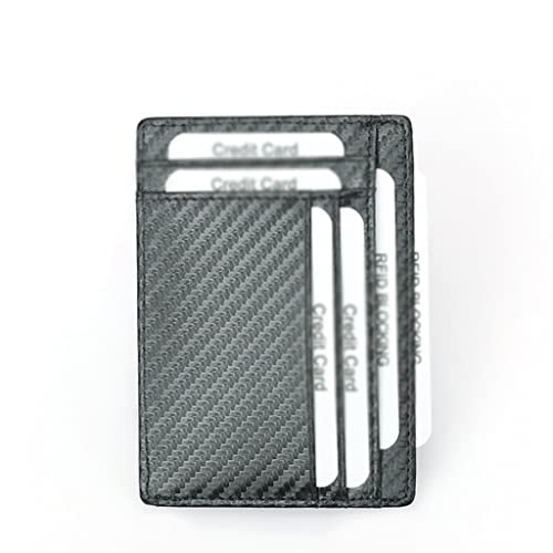 YIHANSS Karbonfaser-Druck-Kartentasche, Reißverschluss, Wechselkartentasche, Portemonnaie, Portemonnaie, Kartentasche, tragbare Tasche von YIHANSS