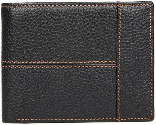 YIHANSS Retro Kurze Herrenbrieftasche Multi-Card Pocket Wallet Reißverschluss Münzbörse Business Wallet Herren (Farbe: D, Größe: 12 * 9,5 cm) von YIHANSS