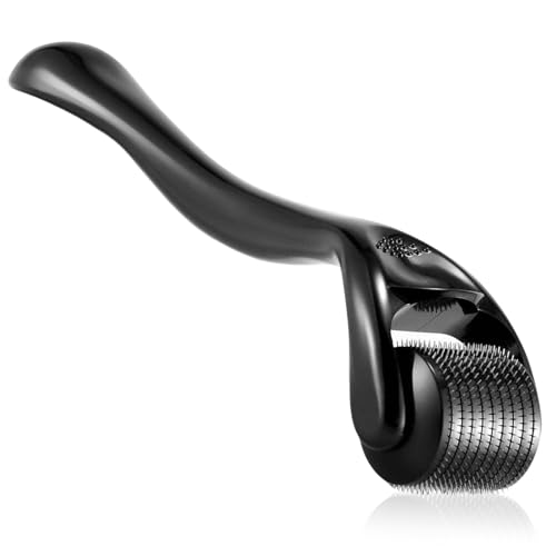 YIHAOH Beard Roller 0.5 Mm, Micro Needling Roller Mit 540 Nadeln, Bartroller Nadelroller Gesicht, Roller Mikronadel Für Gesicht, Haut, Falten, Bartwuchs, Männer- Und Frauenhautpflege von YIHAOH