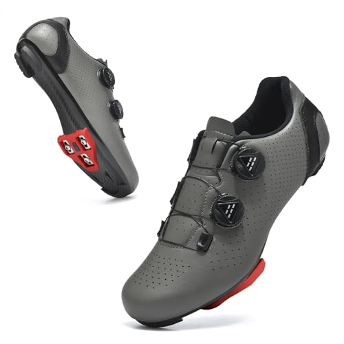 YIHOODA Rennrad Schuhe Herren Damen Fahrradschuhe SPD Rennradschuhe Kompatibel mit Peloton Bike SPD SPD-sl Look Delta Keo Atmungsaktiv Komfort Radsportschuhe von YIHOODA