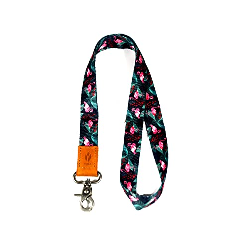 Yihor Schlüsselanhänger Lanyard ID Lanyard Hals Lanyard Schlüsselanhänger Halter Cool Lanyard für Schlüssel Lanyard für Frauen Schlüsselband für Kinder (B-Flamingo) von YIHOR