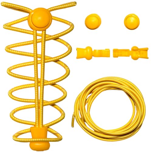 YIIOCCC Elastische Schnürsenkel, keine Schnürsenkel, Praktisch für Erwachsene und Kinder, Outdoor-Sportschnürsenkel von YIIOCCC