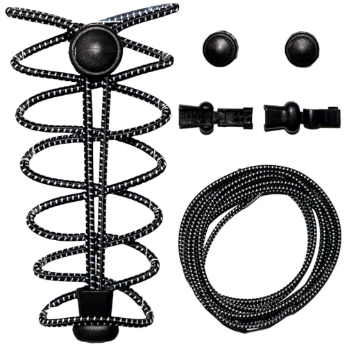 YIIOCCC Elastische Schnürsenkel, keine Schnürsenkel, Praktisch für Erwachsene und Kinder, Outdoor-Sportschnürsenkel von YIIOCCC
