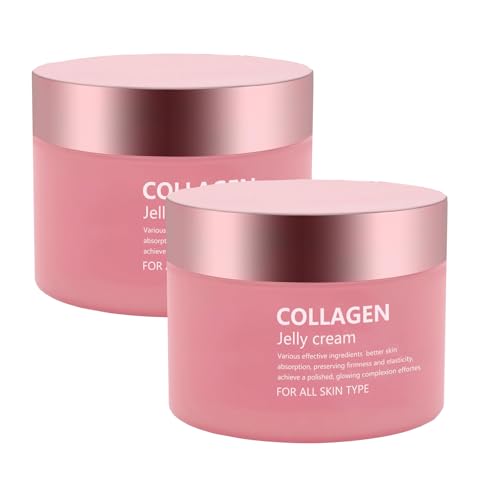 Kollagen-Gelee-Creme für das Gesicht, Kollagen-Gesichtscreme, Gel-Feuchtigkeitscreme für das Gesicht, Kollagen-Gesichtscreme für Frauen und Männer, straffendes Kollagen-Gelee (2 pcs) von YIIRA