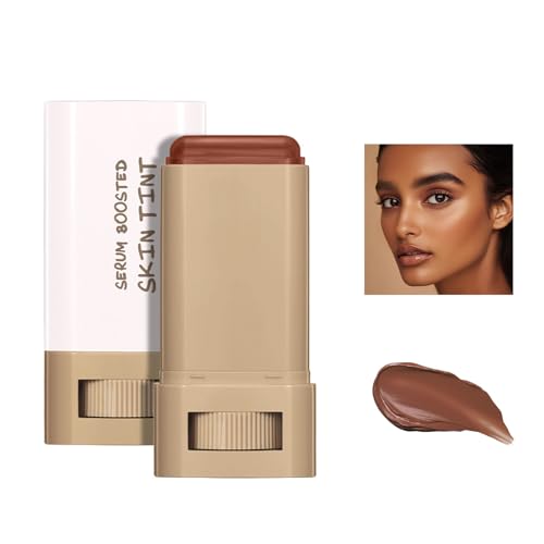 Melambo Skin Tint, Melambo Serum Boosted Skin Tint Balm, Foundation Stick Beauty Balm Serum Boosted Skintint, Feuchtigkeitsspendender Beautybalsam für Frauen (02#) von YIIRA
