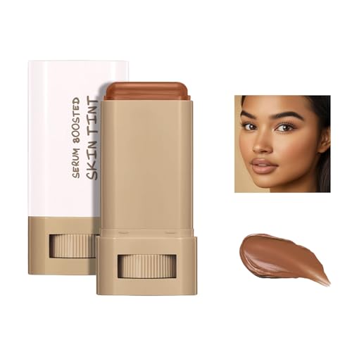 Melambo Skin Tint, Melambo Serum Boosted Skin Tint Balm, Foundation Stick Beauty Balm Serum Boosted Skintint, Feuchtigkeitsspendender Beautybalsam für Frauen (03#) von YIIRA