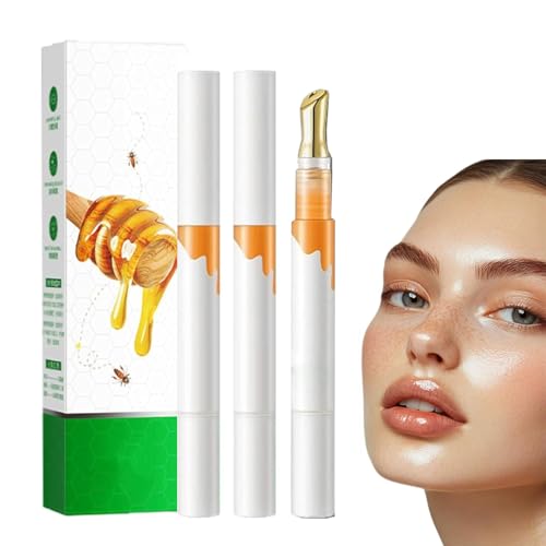 Transparente, farblose, feuchtigkeitsspendende Lip Plumping Essences, Lip Essences Oil, klebt nicht und ist langanhaltend für Frauen (3Pcs) von YIIRA