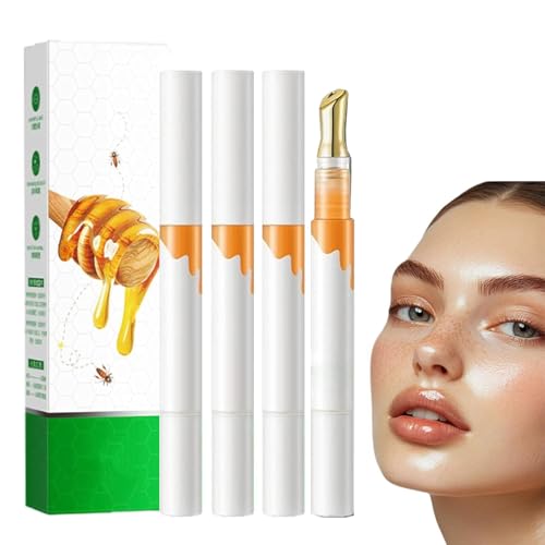 Transparente, farblose, feuchtigkeitsspendende Lip Plumping Essences, Lip Essences Oil, klebt nicht und ist langanhaltend für Frauen (4Pcs) von YIIRA