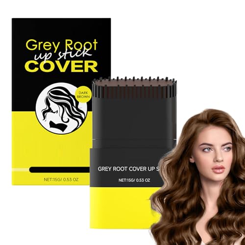YIIRA Carylook Haarfarbenstab, tragbarer Haarfärbemamm für graue Haare, wasserdicht und schweißdichtes Haarfärbemittel, Roseionly BOUM up 2 in 1, sicher für Frauen & Männer (Dark Brown 1PCS) von YIIRA