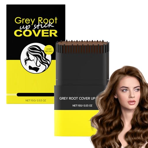 YIIRA Carylook Haarfarbenstab, tragbarer Haarfärbemamm für graue Haare, wasserdicht und schweißdichtes Haarfärbemittel, Roseionly BOUM up 2 in 1, sicher für Frauen & Männer (Light Brown 1PCS) von YIIRA