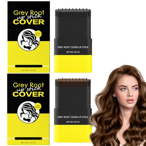 YIIRA Carylook Haarfarbenstab, tragbarer Haarfärbemamm für graue Haare, wasserdicht und schweißdichtes Haarfärbemittel, Roseionly BOUM up 2 in 1, sicher für Frauen & Männer (Natural Black+Light Brown) YIIRA Carylook Haarfarbenstab, tragbarer Haarfärbemamm für graue Haare, wasserdicht und schweißdichtes Haarfärbemittel, Roseionly BOUM up 2 in 1, sicher für Frauen & Männer (Natural Black+Light Brown) von YIIRA