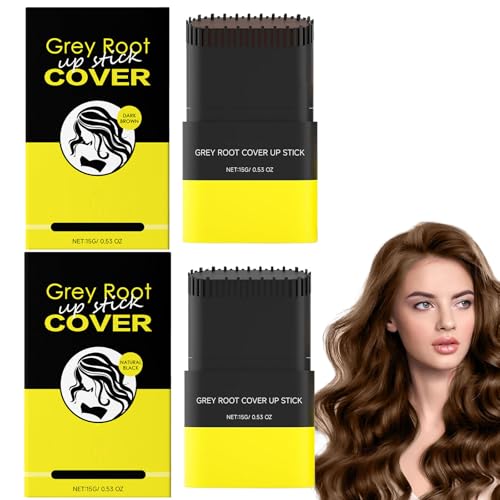 YIIRA Carylook Haarfarbenstab, tragbarer Haarfärbemamm für graue Haare, wasserdicht und schweißdichtes Haarfärbemittel, Roseionly BOUM up 2 in 1, sicher für Frauen & Männer (Natural Black+Dark Brown) YIIRA Carylook Haarfarbenstab, tragbarer Haarfärbemamm für graue Haare, wasserdicht und schweißdichtes Haarfärbemittel, Roseionly BOUM up 2 in 1, sicher für Frauen & Männer (Natural Black+Dark Brown) von YIIRA