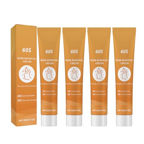 YIIRA Lippenhaarentfernungscreme für Frauen, Gesichtshaarentfernungscreme für Frauen für das Gesicht, sanfter Haarentferner für das Gesicht, Oberlippe (4 pcs) von YIIRA