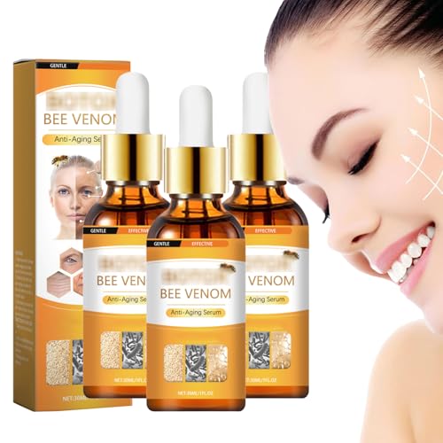 YIIRA straffender Serumstift für Frauen, Bienengift-Hautbehandlungscreme, Bienengiftcreme, Essenzen zum Straffen und Straffen von Falten, Feuchtigkeitsspendend, straffend (3pcs) von YIIRA