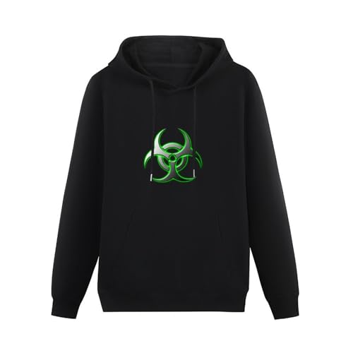 YIJIALIN Gilbert Plague Inc Green Biohazard Logo Hoody for Men Black M von YIJIALIN