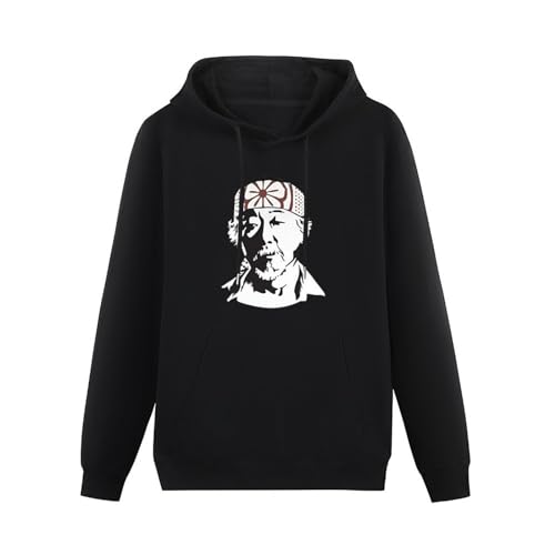 YIJIALIN Mr Miyagi Hoody Cotton The Karate Kid Tribute Pat Morita Martial Arts Black L von YIJIALIN