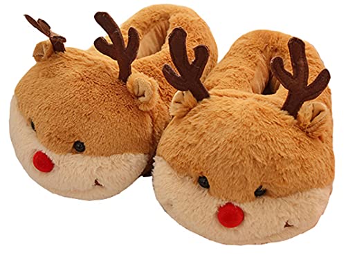 YILANLAN Niedliche Schweine Hai Tier Hausschuhe Cartoon Damen Herren warme Winter Hause Hausschuhe (36/43, Orange, numeric_36) von YILANLAN