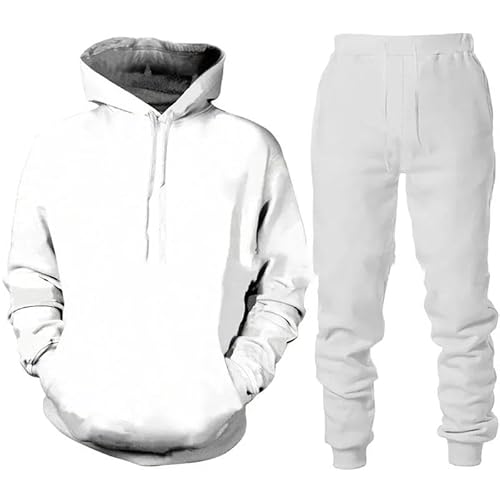 YILDEX Lustige DIY Personalisierte Kleidung Mode 3D Druck Trainingsanzug Herren Damen Hoodie/Reißverschluss/Hose/Set Benutzerdefinierte Paar Sportbekleidung Anzug Hoodie Set,M von YILDEX