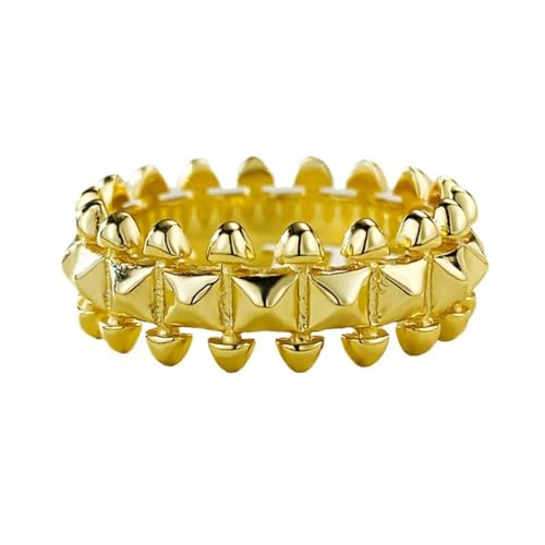 YILDEX Mode S925 Sterling Silber Ringe Daily Wear Damenringe Einfacher Romantischer Heiratsantragsring, R682,8 von YILDEX