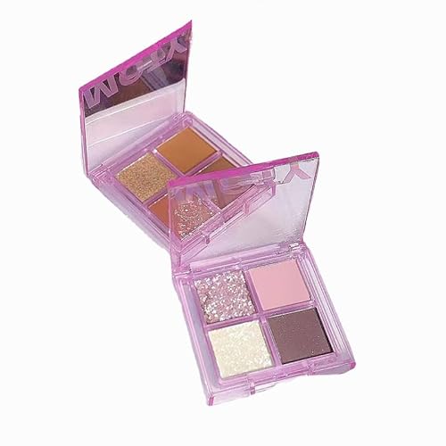 Iced Grape Purple Eyeshadow Quad Eyeshadow Palette Matte Shimmer Lavender Purple Eye Makeup Highly Pigmented Velvety Silky Blendable Long Lasting Waterproof von YILILK