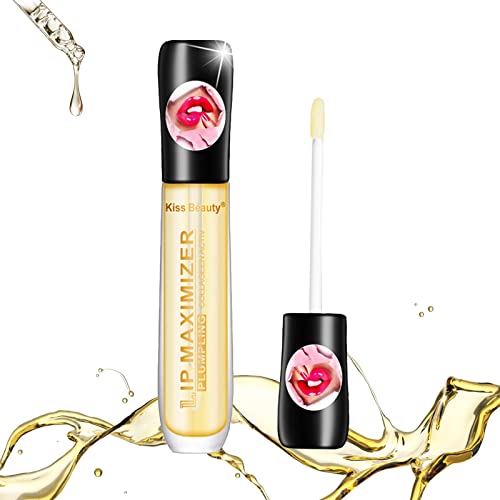 Plumping Lip Serum Transparent Color Rich in Vitamin E and Honey Doodle Lip Oil Makes Lips More Plump Non-Sticky Moisturizing and Long-Lasting Lip Care Solution von YILILK