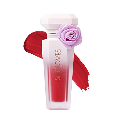 Rose Matte Lip Glaze Tomato Color Silky Smooth and Easy to Apply Long Lasting and Non-Fading Lip Gloss Classic Light and Creamy Texture Matte Matte Velvet High Color Rendering 405# von YILILK