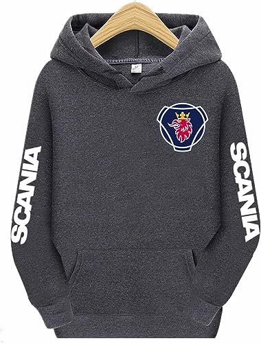 YILILK Hoodie Pullover für Männer für Scania Kapuzen-Sweatshirts Unisex Plain Pullover Casual Pull Over Hoody Tops -Geschenk von YILILK