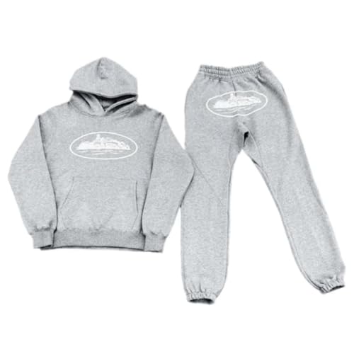 YILILK Männer/Frauen Jogging y2kcorteiz&Y2K Bottoms und Trainingsanzüge Unisex Anzug 2-teiliger,Hoodie Hip Hop Streetwear,Casual Tops und Sporthose,Letter Print Lose Hoodies und Jogging Bottoms von YILILK