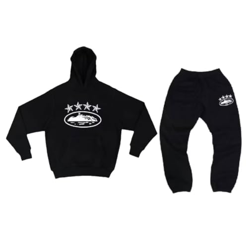 YILILK Männer/Frauen Jogging y2kcorteiz&Y2K Bottoms und Trainingsanzüge Unisex Anzug 2-teiliger,Hoodie Hip Hop Streetwear,Casual Tops und Sporthose,Letter Print Lose Hoodies und Jogging Bottoms von YILILK