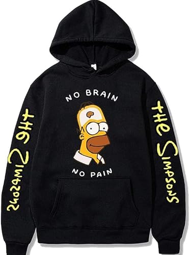 YILILK Simpsons Hoodies Streetwear The Simpson Pullover Sweatshirt Männer Mode Herbst Winter Hip Hop Hoodie Pullover - Geschenk von YILILK