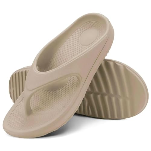 YIMAISZQ Flip Flops Damen Orthopädische Sandalen Für Frauen Bogen Unterstützung Wiederherstellung Kissen Weiche Outdoor Sommer Strandschuhe-khaki-41 YIMAISZQ Flip Flops Damen Orthopädische Sandalen Für Frauen Bogen Unterstützung Wiederherstellung Kissen Weiche Outdoor Sommer Strandschuhe-khaki-41 von YIMAISZQ
